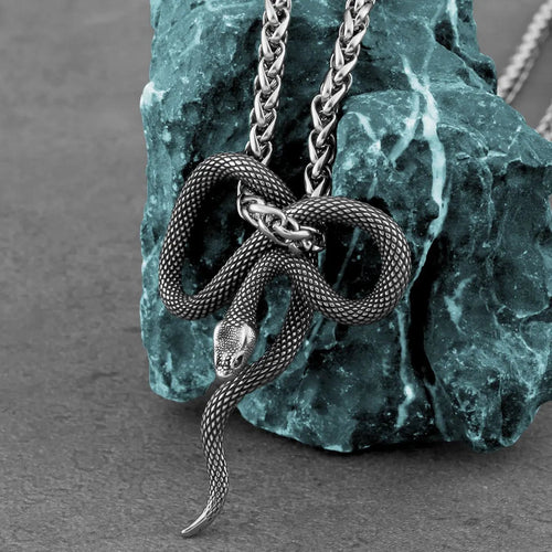 Gothic Serpent Necklace - Draugr